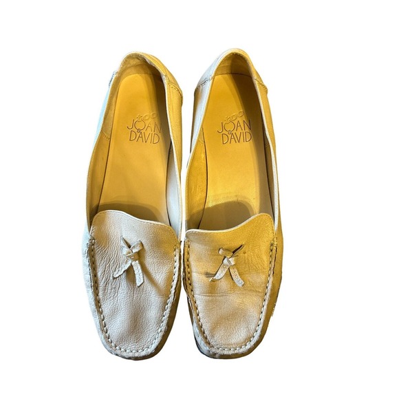 Joan & David womens 7 Analisa light brown tassel boat shoe loafers - Picture 2 of 6